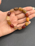 Multi Rutile Bracelet •10x13mm Size • Code #D7• AAA Quality •Weight 34.6 gm. Natural Rutilated Quartz Bracelet