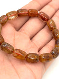 Multi Rutile Bracelet •8x12 mm Size • Code #D8• AAA Quality •Weight 20.3 gm. Natural Rutilated Quartz Bracelet