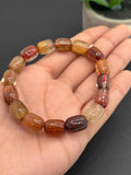 Multi Rutile Bracelet •9x12mm Size • Code #D9• AAA Quality •Weight 28.3 gm. Natural Rutilated Quartz Bracelet