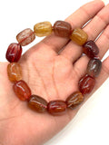 Multi Rutile Bracelet •9x12mm Size • Code #D11• AAA Quality •Weight 27.7 gm. Natural Rutilated Quartz Bracelet