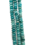 Amazonite Roundel 12mm Beaded. CODE 1 . Length in 14 Inch, Amazonite AAA quality Natural Amazonite beads