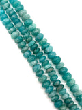 Amazonite Roundel 9mm ,CODE 3 . Length in 14 Inch , Amazonite Bbeads AAA quality Natural Amazonite.