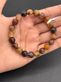 Multi Rutile Bracelet •9 mm Size • Code #M6• AAA Quality •Weight 22.4 gm. Natural Rutilated Quartz Bracelet