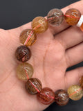 Multi Rutile Bracelet • 14 mm Size • Code #M15• AAA Quality •Weight 62 gm. Natural Rutilated Quartz Bracelet