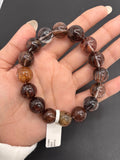 Multi Rutile Bracelet • 14 mm Size • Code #M14• AAA Quality •Weight 67.4 gm. Natural Rutilated Quartz Bracelet