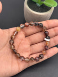 Multi Rutile Bracelet • 8 mm Size • Code #M3• AAA Quality •Weight 17.7 gm. Natural Rutilated Quartz Bracelet