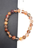 Multi Rutile Bracelet • 7.50 mm Size • Code #M1• AAA Quality •Weight 14.7 gm. Natural Rutilated Quartz Bracelet
