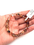 Multi Rutile Bracelet • 7.50 mm Size • Code #M1• AAA Quality •Weight 14.7 gm. Natural Rutilated Quartz Bracelet