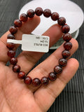 Red Rutile Round Bracelet • 7.50 mm Size • Code #B1 • AA Quality • Natural Rutilated Quartz Bracelet