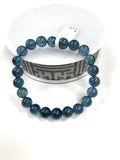 Santa Maria Aquamarine Bracelet • 8.5 mm Size • Code B3 • AAA Quality • Natural Aquamarine Round Bracelet
