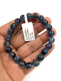 Santa Maria Aquamarine Bracelet • 8.5 mm Size • Code B5 • AAA Quality • Natural Aquamarine Round Bracelet