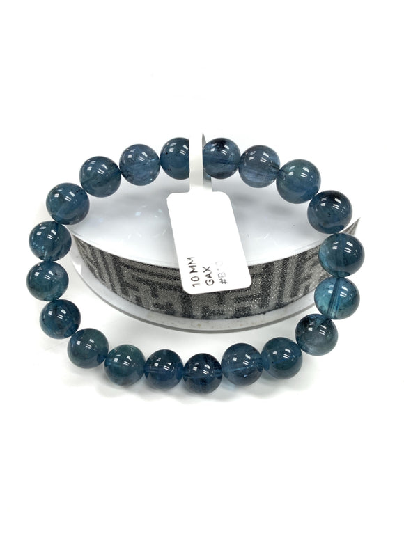 Santa Maria Aquamarine Bracelet • 10 mm Size • Code B10 • AAA Quality • Natural Aquamarine Round Bracelet