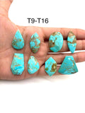 Turquoise Cabochon • Code T9- T16 • AAA Quality • Natural Turquoise Cabs • Turquoise Pendant
