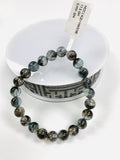 Moss Aquamarine Bracelet • 8 mm Size • Code M2 • AAAA Quality • Natural Aquamarine Round Bracelet