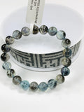 Moss Aquamarine Bracelet • 8.50 mm Size • Code M9 • AAAA Quality • Natural Aquamarine Round Bracelet