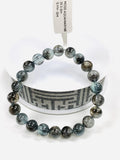 Moss Aquamarine Bracelet • 8.80 mm Size • Code M12 • AAAA Quality • Natural Aquamarine Round Bracelet