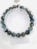 Moss Aquamarine Bracelet • 9 mm Size • Code M15 • AAAA Quality • Natural Aquamarine Round Bracelet