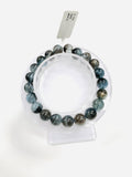 Moss Aquamarine Bracelet • 9 mm Size • Code M15 • AAAA Quality • Natural Aquamarine Round Bracelet