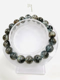 Moss Aquamarine Bracelet • 9.5 mm Size • Code M16 • AAAA Quality • Natural Aquamarine Round Bracelet