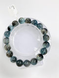 Moss Aquamarine Bracelet • 10.5 mm Size • Code M20 • AAAA Quality • Natural Aquamarine Round Bracelet
