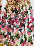Tourmaline Faceted Heart Briolettes, AAA Quality, 8 Inch Strand, Tourmaline Briolettes Size 6/6.5/7/8mm