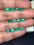 Natural Emerald 4-5x5.5-6 mm Size - 0.56 cts Weight - Pack of 1 Piece -Code A1- Zambia Emerald- Emerald Cut - Gemstone Ring Earring