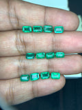 Natural Emerald 4-5x5.5-6 mm Size - 0.56 cts Weight - Pack of 1 Piece -Code A1- Zambia Emerald- Emerald Cut - Gemstone Ring Earring