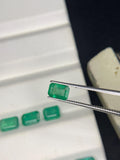 Natural Emerald 4x5.5-6 mm Size - 0.60 cts Weight - Pack of 1 Piece -Code A2- Zambia Emerald- Emerald Cut - Gemstone Ring Earring