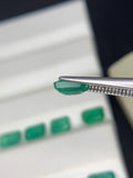 Natural Emerald 4x5.5-6 mm Size - 0.60 cts Weight - Pack of 1 Piece -Code A2- Zambia Emerald- Emerald Cut - Gemstone Ring Earring