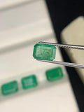 Natural Emerald 4x5.5-6 mm Size - 0.60 cts Weight - Pack of 1 Piece -Code A2- Zambia Emerald- Emerald Cut - Gemstone Ring Earring