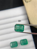 Natural Emerald - Code B1 to B5 - Zambia Emerald- Emerald Cut - Gemstone Ring Earring- Emerald Stone