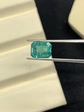 Natural Emerald 7.15X5.7 mm Size - 1.45 cts Weight - Code B6 - Pack of 1 Piece - Zambia Emerald- Emerald Cut - Gemstone Ring Earring