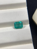 Natural Emerald 7.1X5.6 mm Size - 1.55 cts Weight - Code B7 - Pack of 1 Piece - Zambia Emerald- Emerald Cut - Gemstone Ring Earring