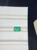 Natural Emerald 8X5.9 mm Size - 1.35 cts Weight - Code B9 - Pack of 1 Piece - Zambia Emerald- Emerald Cut - Gemstone Ring Earring
