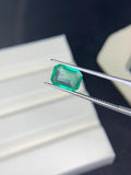 Natural Emerald 8X5.9 mm Size - 1.35 cts Weight - Code B9 - Pack of 1 Piece - Zambia Emerald- Emerald Cut - Gemstone Ring Earring