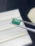 Natural Emerald 8X5.9 mm Size - 1.35 cts Weight - Code B9 - Pack of 1 Piece - Zambia Emerald- Emerald Cut - Gemstone Ring Earring