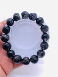 Black Rutile Bracelet 13.5 mm Size • Code #Bk5 • AAA Quality • Natural Rutilated Quartz • Rutile Round Beads Bracelet