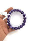 Charoite Bracelet • 11.5 mm size • Code CH-2 • Natural Charoite Round Bracelet • Charoite Jewelry