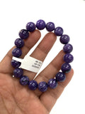 Charoite Bracelet • 11.5 mm size • Code CH-4 • Natural Charoite Round Bracelet • Charoite Jewelry