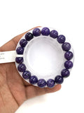 Charoite Bracelet • 11.5 mm size • Code CH-4 • Natural Charoite Round Bracelet • Charoite Jewelry