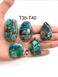 Shattuckite Cabochon • Code T36- T40 • AAA Quality • Natural Shattuckite Cabs •