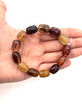 Multi Rutile Bracelet •11x15 mm Size • Code #D4• AAA Quality •Weight 42 gm. Natural Rutilated Quartz Bracelet