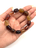 Multi Rutile Bracelet •11x15 mm Size • Code #D4• AAA Quality •Weight 42 gm. Natural Rutilated Quartz Bracelet