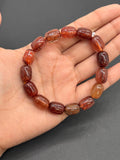 Red Rutile Bracelet •10x13 mm Size • Code #D5• AAA Quality •Weight 35 gm. Natural Rutilated Quartz Bracelet