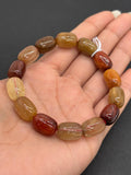 Multi Rutile Bracelet •10x13mm Size • Code #D7• AAA Quality •Weight 34.6 gm. Natural Rutilated Quartz Bracelet