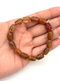 Multi Rutile Bracelet •8x12 mm Size • Code #D8• AAA Quality •Weight 20.3 gm. Natural Rutilated Quartz Bracelet