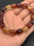 Multi Rutile Bracelet •9x11mm Size • Code #D10• AAA Quality •Weight 26.2 gm. Natural Rutilated Quartz Bracelet