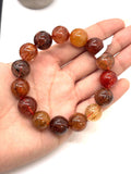 Multi Rutile Bracelet •14 mm Size • Code #M20• AAA Quality •Weight 63.7 gm. Natural Rutilated Quartz Bracelet
