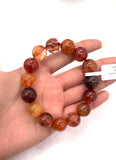 Multi Rutile Bracelet •14 mm Size • Code #M22• AAA Quality •Weight 62 gm. Natural Rutilated Quartz Bracelet