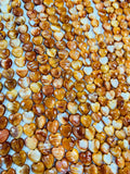 10/ 12 mm Spiny Oyster Heart Beads • 16 Inch length • AAA Quality • Natural Spiny Oyster Orange Color • Origin Mexico